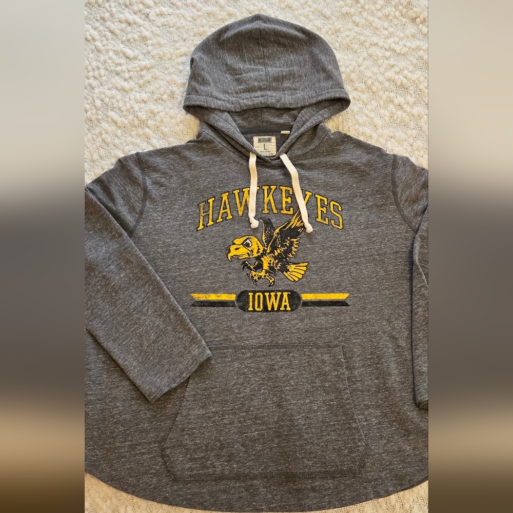 Tailgate Gray Hoodie LARGE Tigerhawk